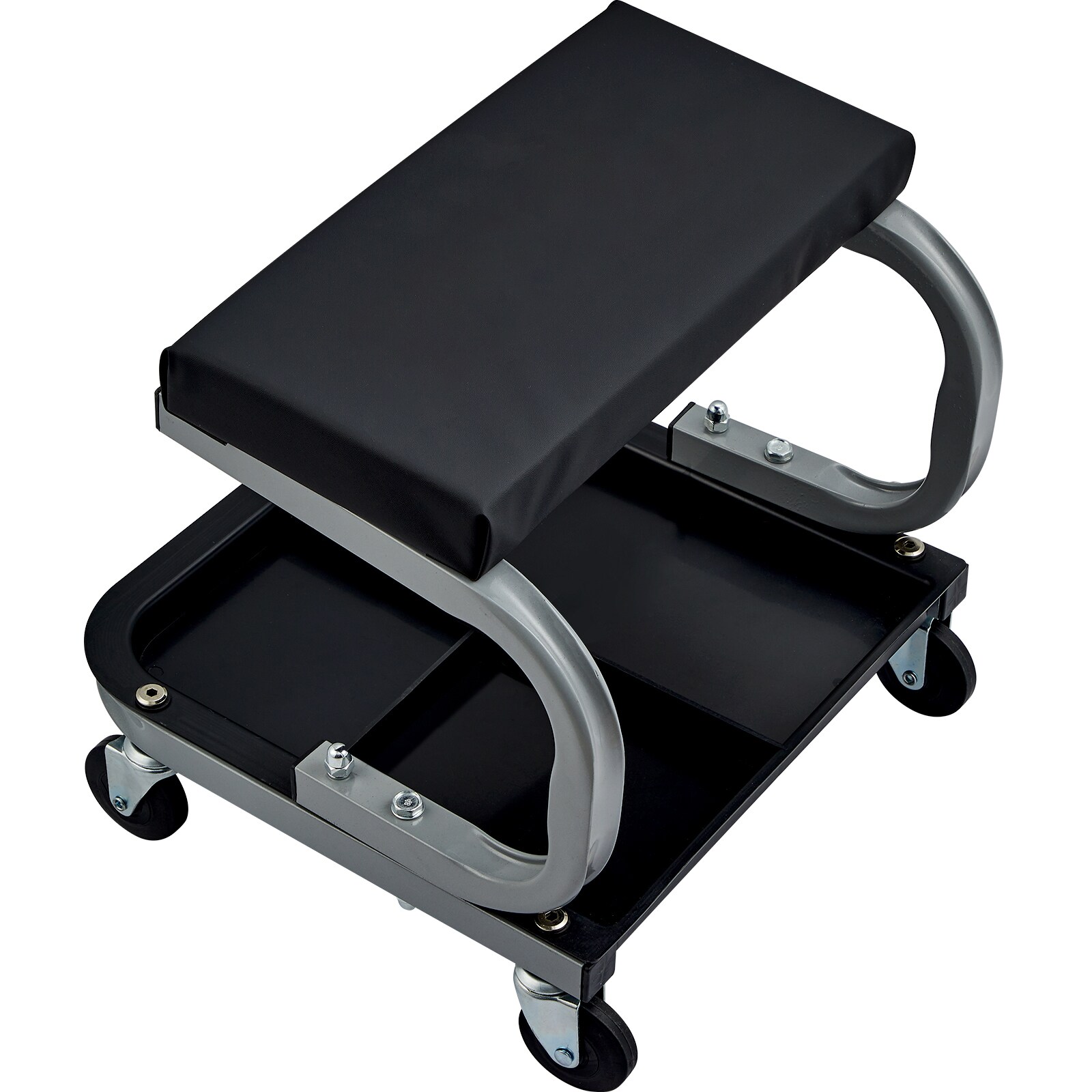 Mechanic Garage Seat With Tool Tray And Wheels For Workshop_voghion.com